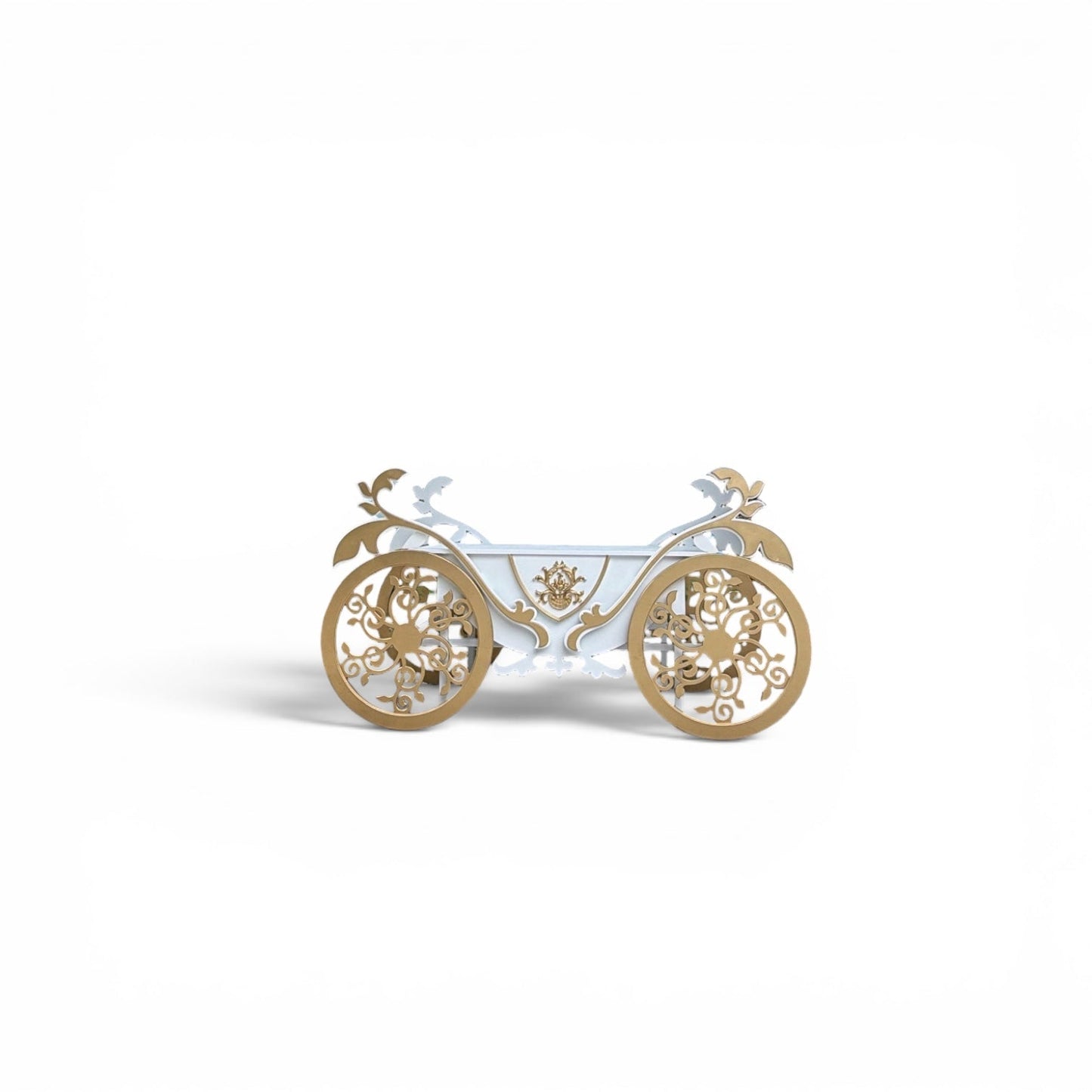 Royal Cake Stand Carriage White - Custom Prop Rentals