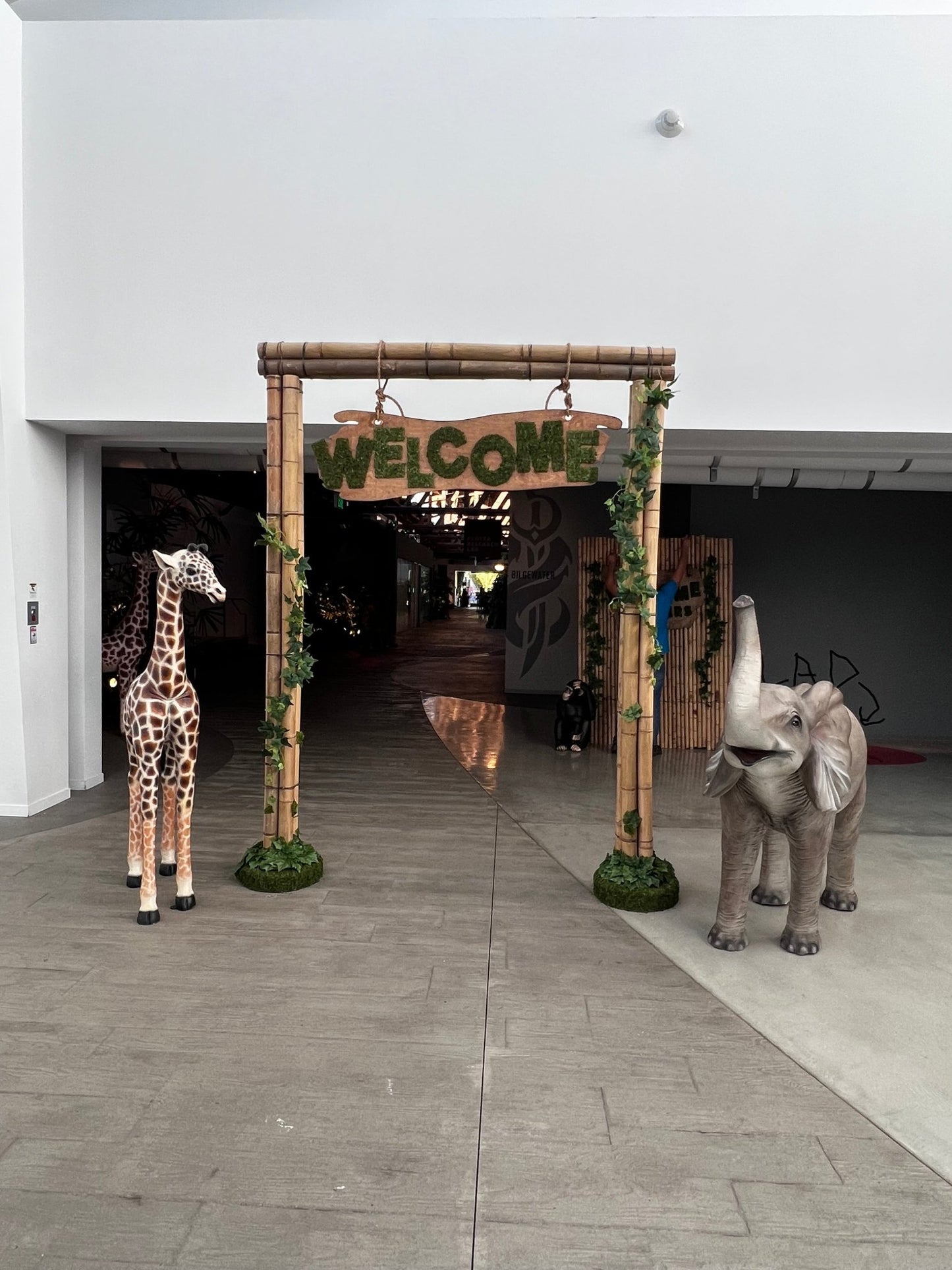 Sign Welcome Sign in Moss - Custom Prop Rentals