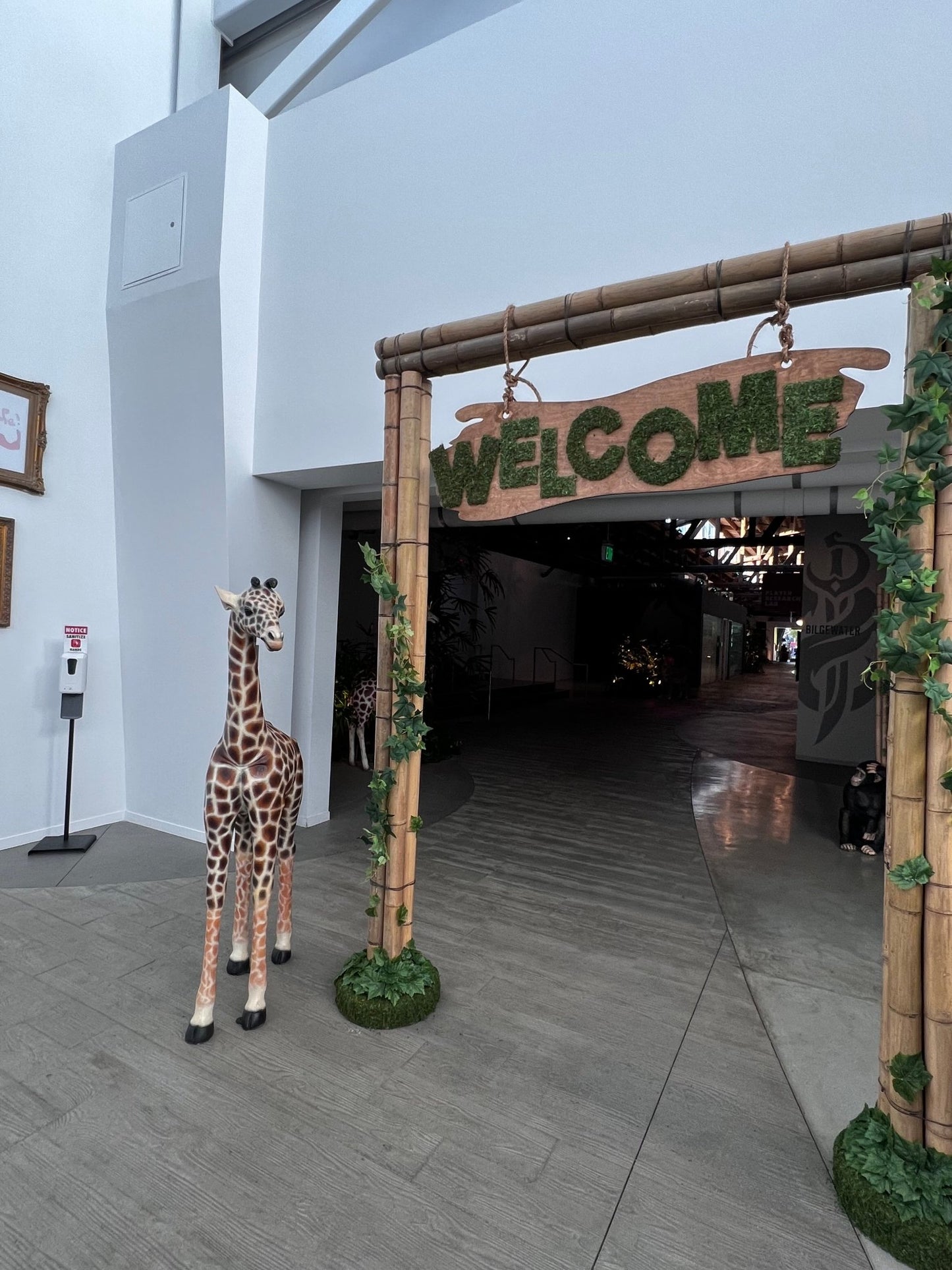 Sign Welcome Sign in Moss - Custom Prop Rentals