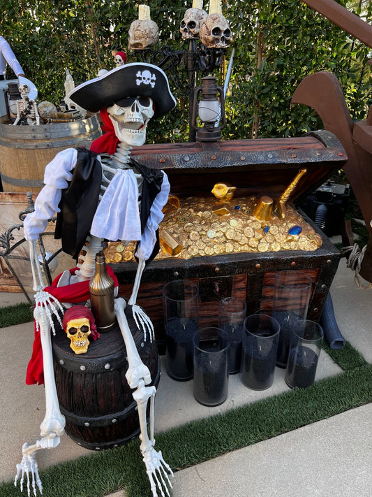 Skeleton with Eye Patch - Custom Prop Rentals