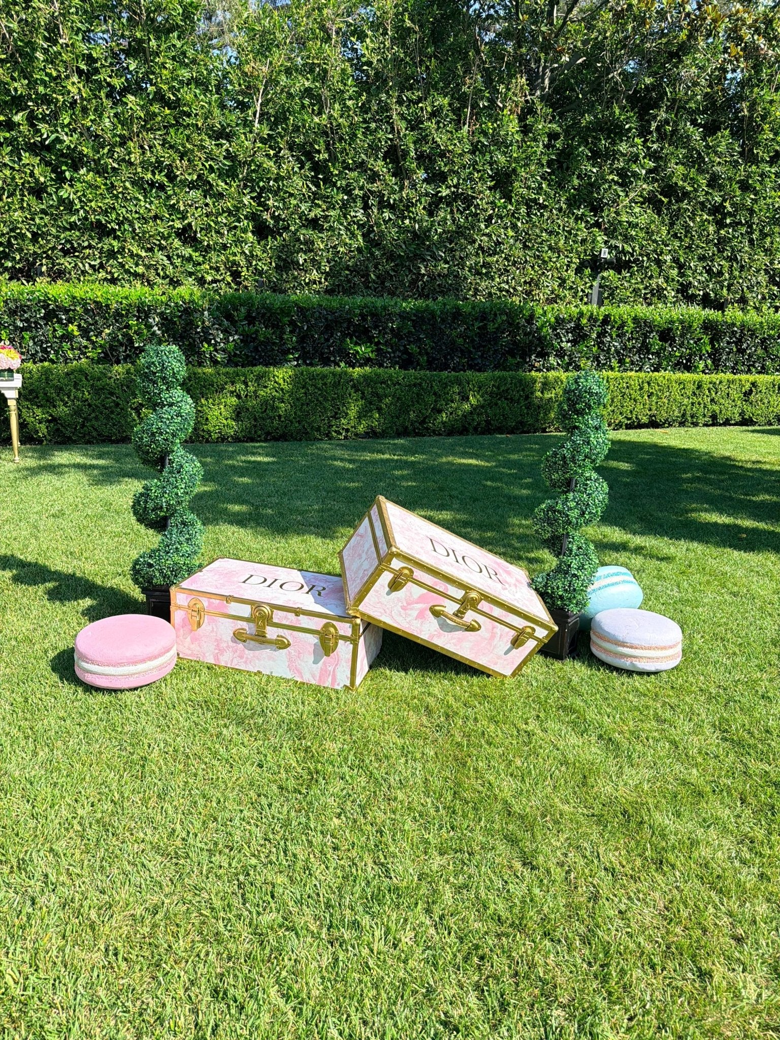 Spiral Topiaries - Custom Prop Rentals