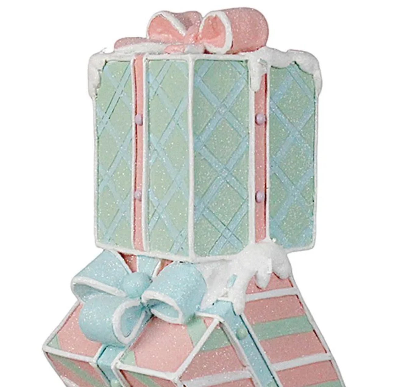 Stacked Gingerbread Gift Boxes - Custom Prop Rentals