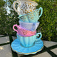 Stacked Tea Cups Life Size - Custom Prop Rentals