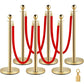 Stanchions Gold w/ Baby Blue - Custom Prop Rentals