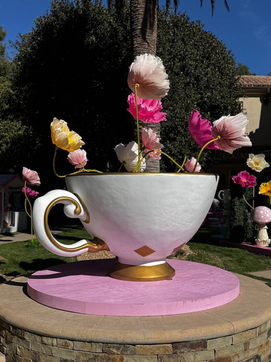 Tea Pot X - large white - Custom Prop Rentals