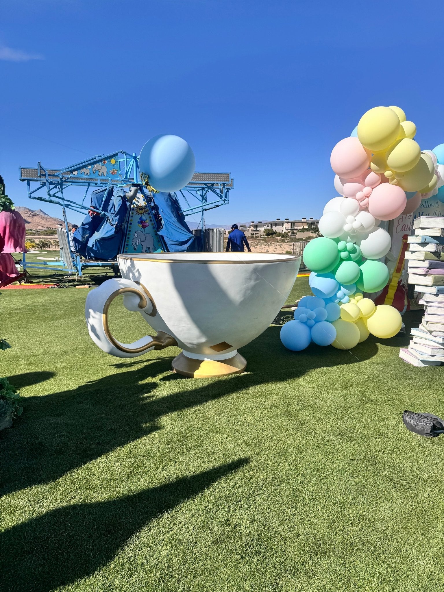 Tea Pot X - large white - Custom Prop Rentals