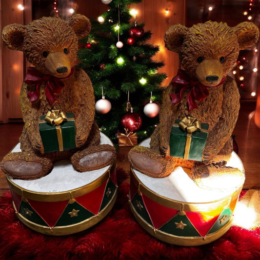 Teddy Bear on Drum - Custom Prop Rentals
