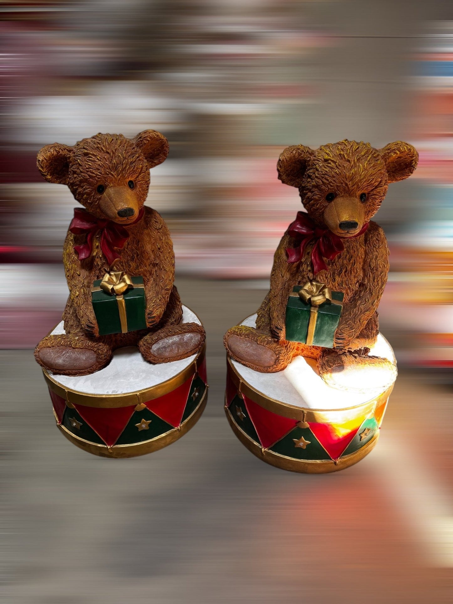 Teddy Bear on Drum - Custom Prop Rentals