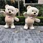 Teddy Bear Standing Neude with Pink Bow - Custom Prop Rentals