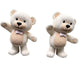 Teddy Bear Standing Neude with Pink Bow - Custom Prop Rentals