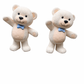 Teddy Bear Standing Nude with Blue Bow - Custom Prop Rentals