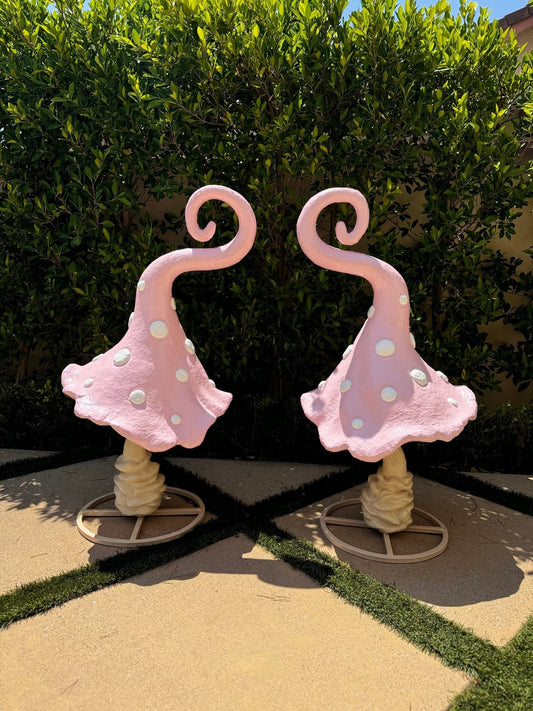 Whimsical Mushroom Pink 4ft - Custom Prop Rentals