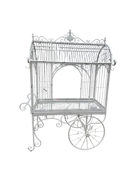 White Antique Cart - Custom Prop Rentals