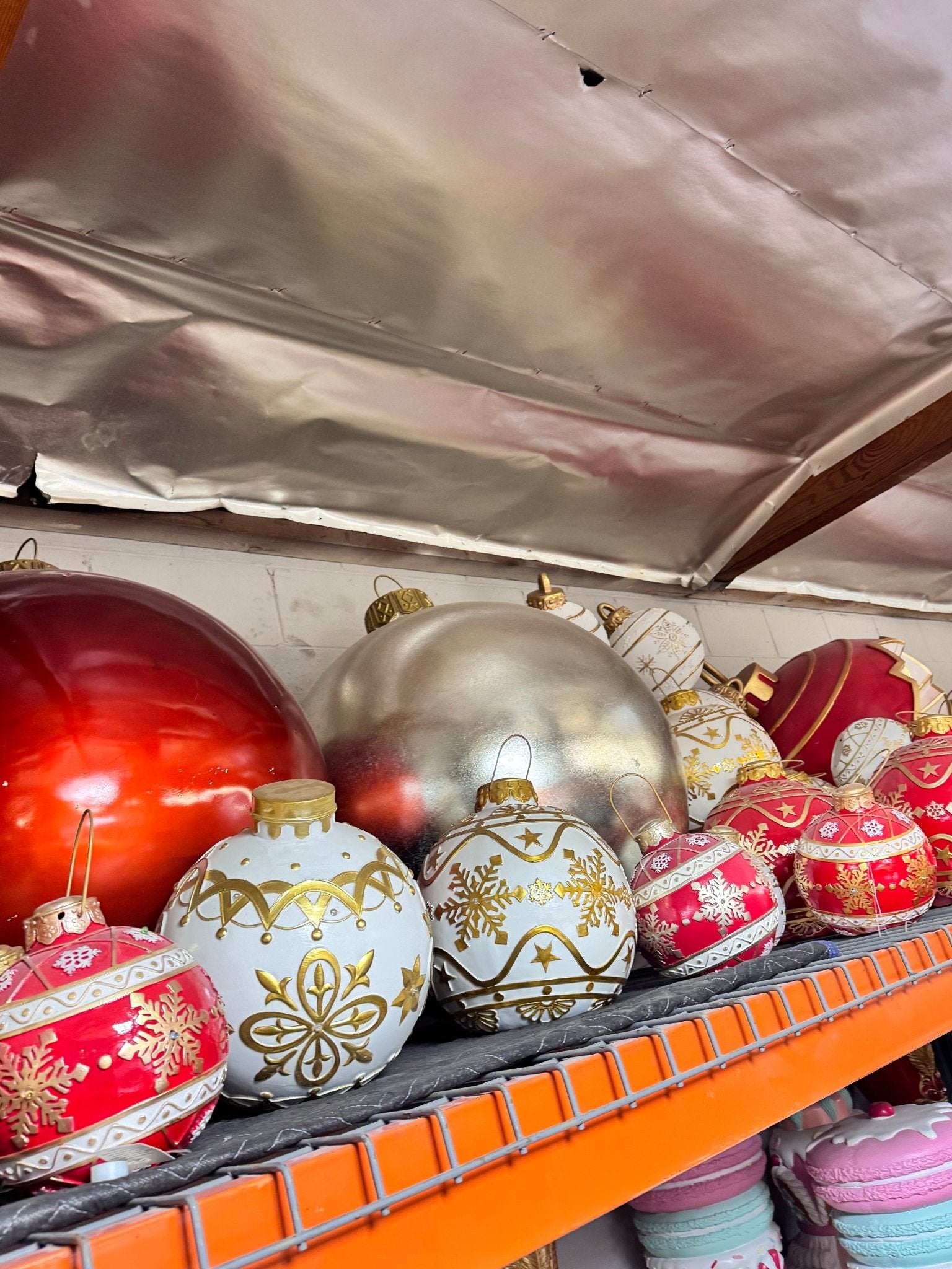 XL Silver Ornament - Custom Prop Rentals