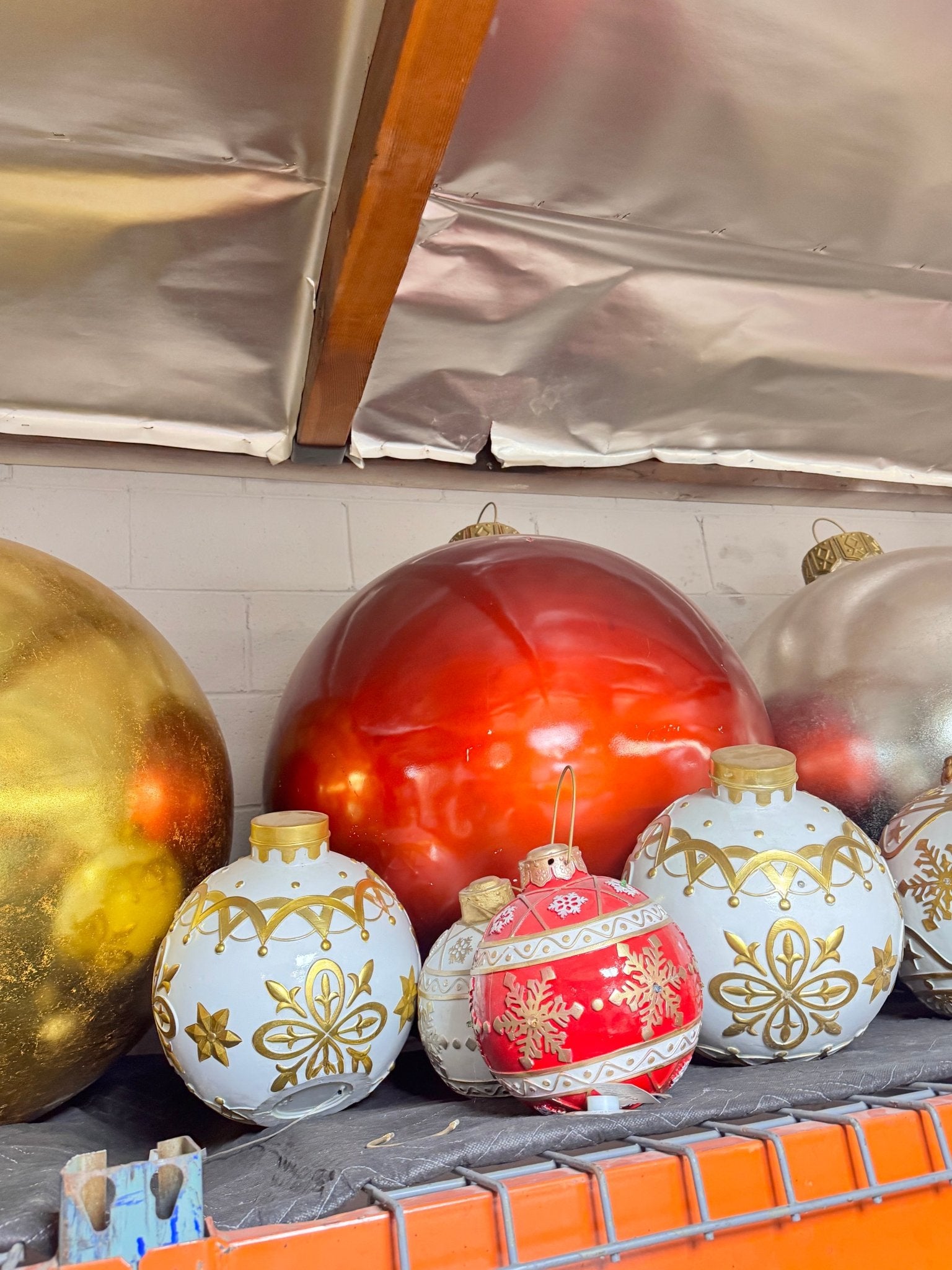 XL Silver Ornament - Custom Prop Rentals