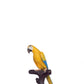 Yellow Blue Macaw Parrot on Branch - Custom Prop Rentals