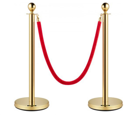 Stanchions Gold w/ Red Ropes