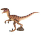 Velociraptor (Echo) Brown/Orange Dinosaur
