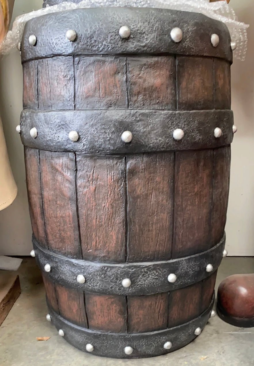 Barrel Large Rustic - Custom Prop Rentals
