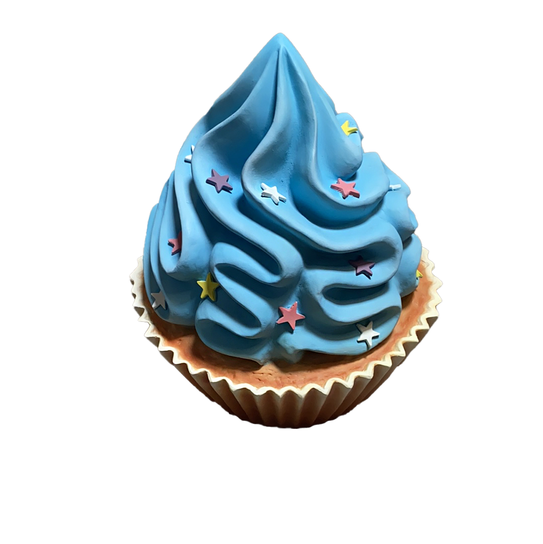 Cupcake w/ Blue Frosting