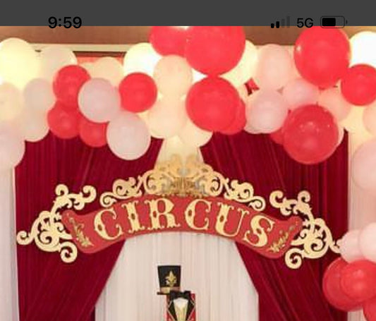Circus Sign - Custom Prop Rentals