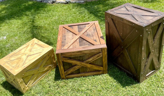 Crate Brown Large - Custom Prop Rentals