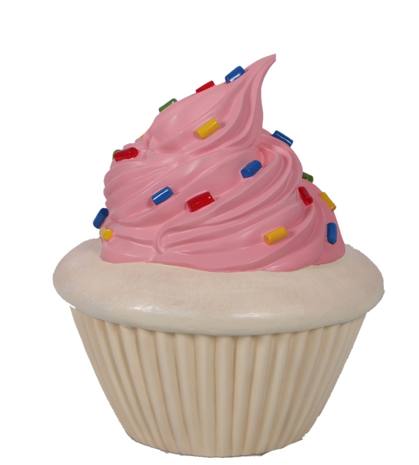 Cup Cake Vanilla w/ Pink Frosting