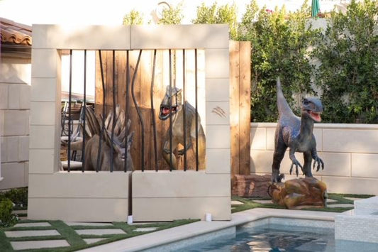 Dinosaur Gate with Bars - Custom Prop Rentals