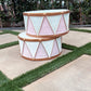 Drums Pink and White - Custom Prop Rentals
