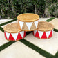 Drums White and Gold - Custom Prop Rentals