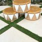 Drums White and Gold - Custom Prop Rentals