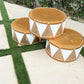 Drums White and Gold - Custom Prop Rentals