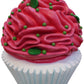Cup Cake Vanilla w/ Hot Pink Frosting
