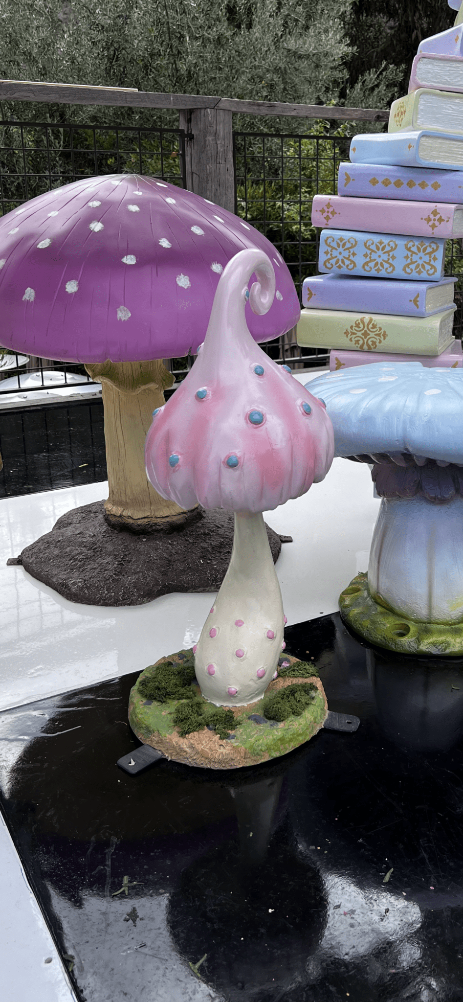 Mushroom Enchanted Pastel Pink - Custom Prop Rentals