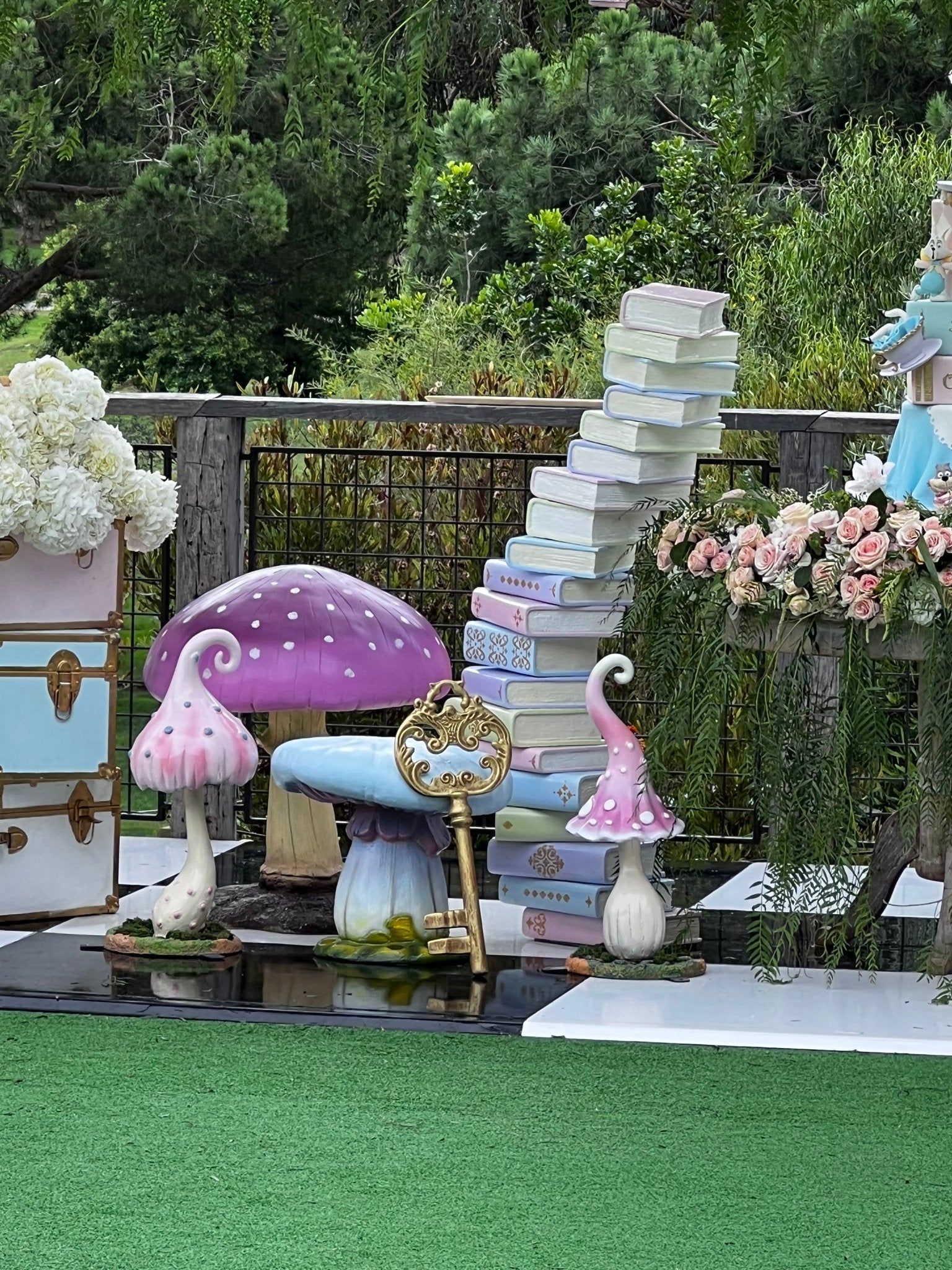 Mushroom Enchanted Pastel Pink - Custom Prop Rentals