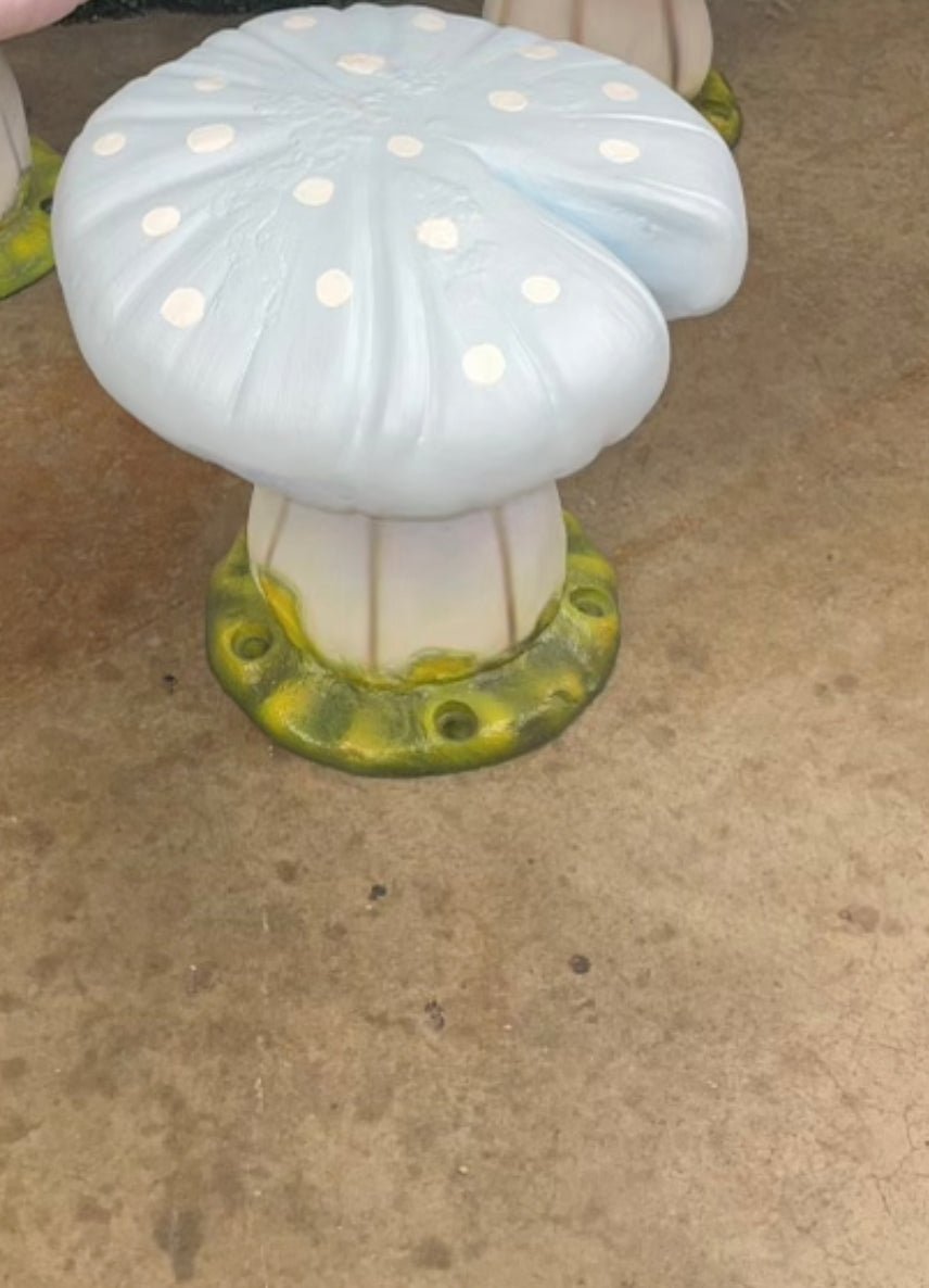 Mushroom Pastel Blue Split - Custom Prop Rentals