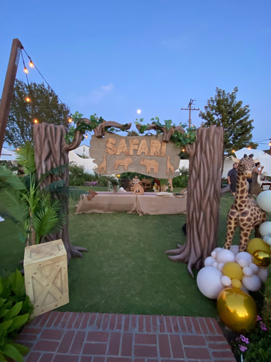 Safari Entrance Setup - Custom Prop Rentals