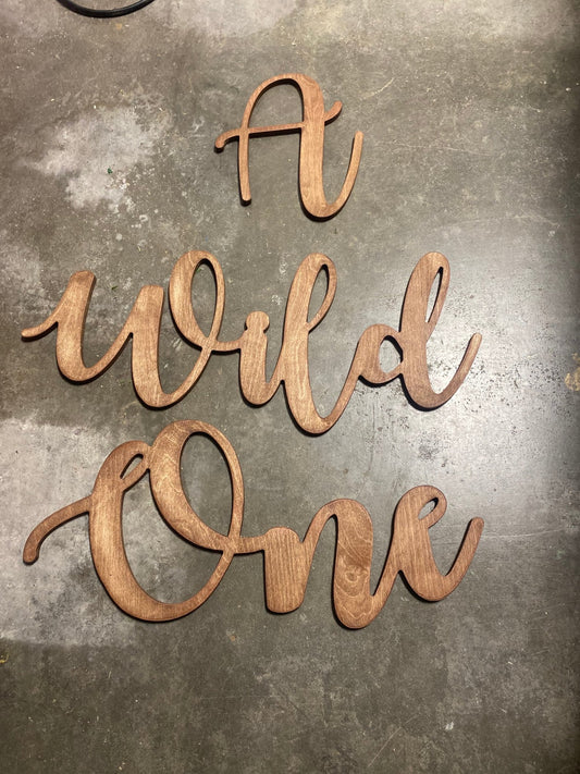 Sign A Wild One - Custom Prop Rentals