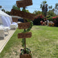 Sign Welcome Post - Custom Prop Rentals