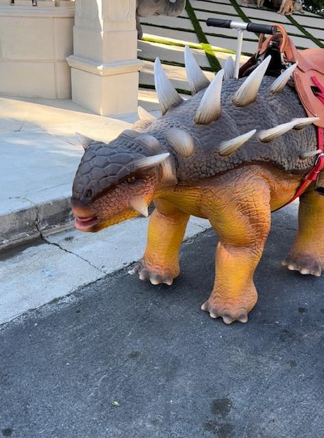 Animated Ankylosaurus Dino Ride